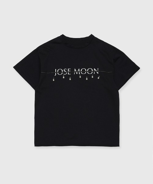 セール】JOSEMOON LOGO OVER TSHIRT with PEARL/ジョゼムーン