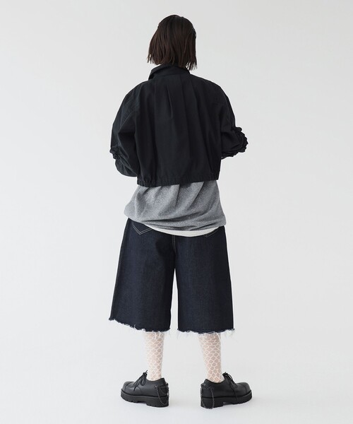 maturely（マチュアリー）の「【1/15再値下げ】maturely / コットン シルク ジッパー ブルゾン（ブルゾン・レディース・ベージュ/ブラック・0/1）」の5枚目の写真