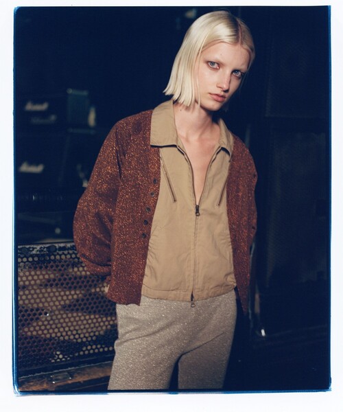 maturely（マチュアリー）の「【1/15再値下げ】maturely / コットン シルク ジッパー ブルゾン（ブルゾン・レディース・ベージュ/ブラック・0/1）」の13枚目の写真