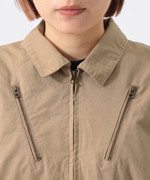 maturely（マチュアリー）の「【1/15再値下げ】maturely / コットン シルク ジッパー ブルゾン（ブルゾン・レディース・ベージュ/ブラック・0/1）」の17枚目の写真