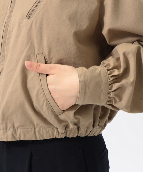 maturely（マチュアリー）の「【1/15再値下げ】maturely / コットン シルク ジッパー ブルゾン（ブルゾン・レディース・ベージュ/ブラック・0/1）」の18枚目の写真