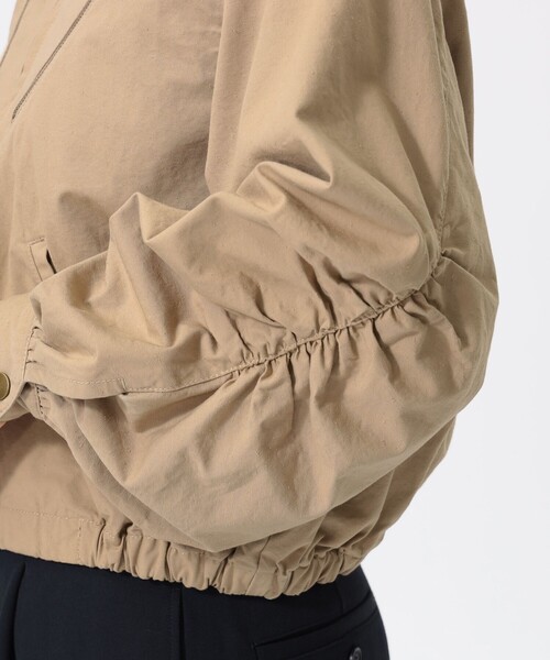 maturely（マチュアリー）の「【1/15再値下げ】maturely / コットン シルク ジッパー ブルゾン（ブルゾン・レディース・ベージュ/ブラック・0/1）」の19枚目の写真