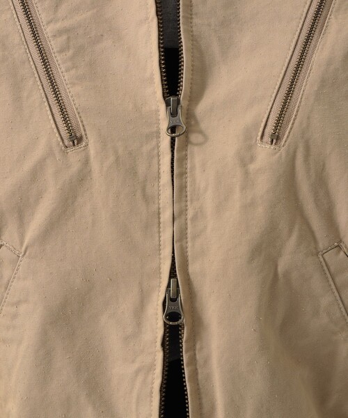 maturely（マチュアリー）の「【1/15再値下げ】maturely / コットン シルク ジッパー ブルゾン（ブルゾン・レディース・ベージュ/ブラック・0/1）」の20枚目の写真
