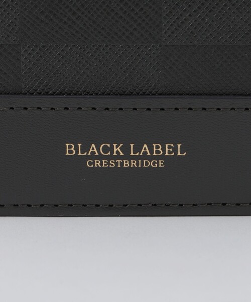 BLACK LABEL CRESTBRIDGE(ブラックレーベル・クレストブリッジ)の「エンボスチェックパスウォレット(財布・メンズ・ブラック/チャコールグレー・FREE)」の5枚目の写真