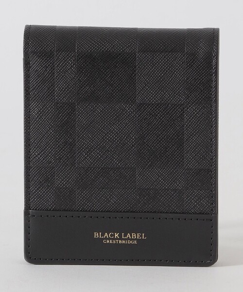 BLACK LABEL CRESTBRIDGE(ブラックレーベル・クレストブリッジ)の「エンボスチェックパスウォレット(財布・メンズ・ブラック/チャコールグレー・FREE)」の10枚目の写真
