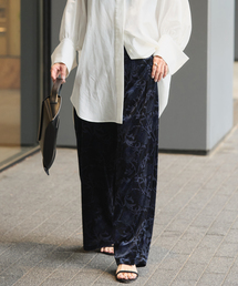 VERMEIL par iena（ヴェルメイユパーイエナ）の「SHEER VELOUR PRINT EASY パンツ（その他パンツ）」