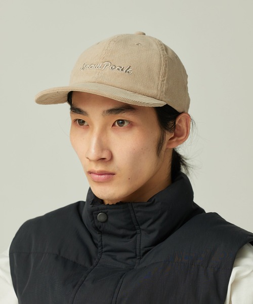 Snow Peak(スノーピーク)の「Snow Peak / Corduroy Cap コーデュロイキャップ 帽子(キャップ・メンズ・ダークグリーン/ベージュ/チャコール・ONE SIZE)」の2枚目の写真