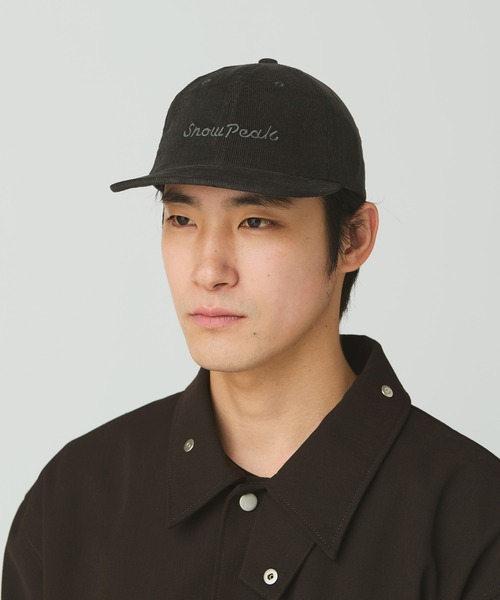 Snow Peak(スノーピーク)の「Snow Peak / Corduroy Cap コーデュロイキャップ 帽子(キャップ・メンズ・ダークグリーン/ベージュ/チャコール・ONE SIZE)」の1枚目の写真