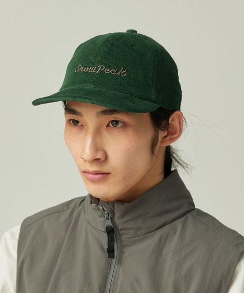 Snow Peak(スノーピーク)の「Snow Peak / Corduroy Cap コーデュロイキャップ 帽子(キャップ・メンズ・ダークグリーン/ベージュ/チャコール・ONE SIZE)」の13枚目の写真
