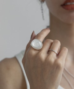 MARIA BLACK/マリアブラック】 Aura Opal Glitter Ring Silve