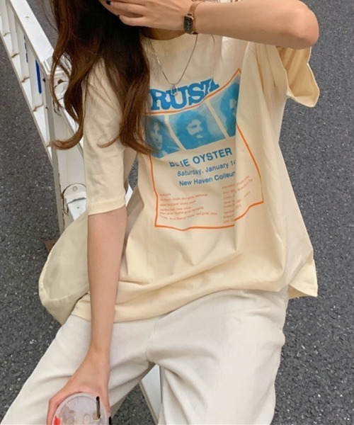 LYEON(リヨン)の「スリーショットTシャツ(Tシャツ/カットソー・レディース・グレー/ホワイト/ベージュ・FREE)」の9枚目の写真