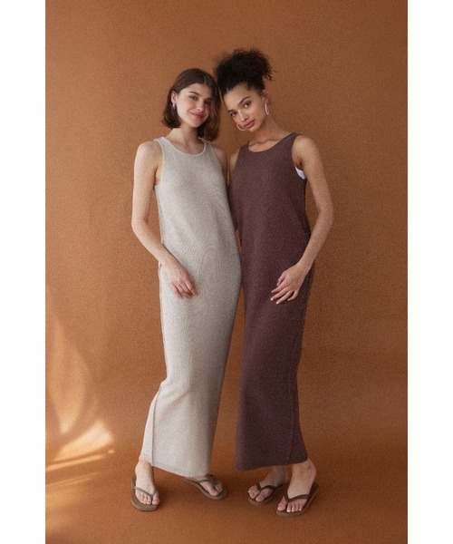 アリシアスタン　ロングワンピース ALEXIA STAM（アリシアスタン）の「Shirring Long Dress