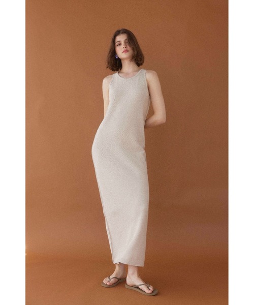 セール】Cotton Knit Long Dress /ニットロングワンピ