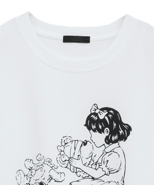 Candy Stripper（キャンディストリッパー）の「MY DEAR FRIEND L/S Tシャツ（Tシャツ/カットソー・レディース・ブラック/オフホワイト・FREE）」の6枚目の写真