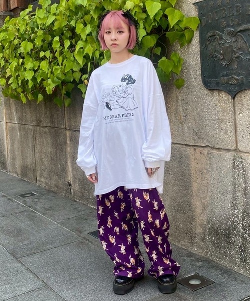 Candy Stripper（キャンディストリッパー）の「MY DEAR FRIEND L/S Tシャツ（Tシャツ/カットソー・レディース・ブラック/オフホワイト・FREE）」の13枚目の写真