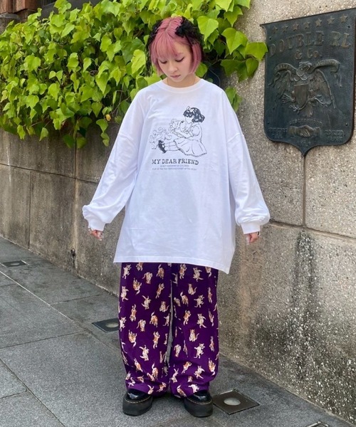 Candy Stripper（キャンディストリッパー）の「MY DEAR FRIEND L/S Tシャツ（Tシャツ/カットソー・レディース・ブラック/オフホワイト・FREE）」の12枚目の写真