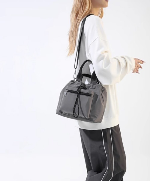 Miniministore(ミニミニストア)の「巾着ショルダーバッグ レディース 小さめ(ショルダーバッグ・レディース・ブラック/ベージュ/ダークグレー・FREE)」の14枚目の写真