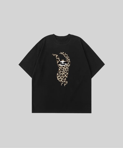 MAISON GA GA(メゾンガガ)の「Leopard Sloth Middle Sleeves T(Tシャツ/カットソー・メンズ・ホワイト/ブラック・LARGE/X-LARGE)」の2枚目の写真