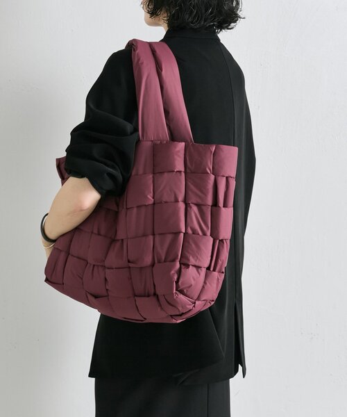 ear PAPILLONNER(イアパピヨネ)の「ライトメッシュトートバッグL(トートバッグ・レディース・ブラック/グリーン/ネイビー/ボルドー・FREE)」の7枚目の写真