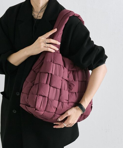 ear PAPILLONNER(イアパピヨネ)の「ライトメッシュトートバッグL(トートバッグ・レディース・ブラック/グリーン/ネイビー/ボルドー・FREE)」の12枚目の写真