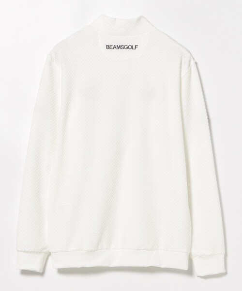 BEAMS GOLF(ビームスゴルフ)の「PURPLE LABEL / スフィダンテ グリッド モックネックシャツ(Tシャツ/カットソー・メンズ・チャコールグレー/ホワイト/ネイビー・S/M/L/XL)」の10枚目の写真