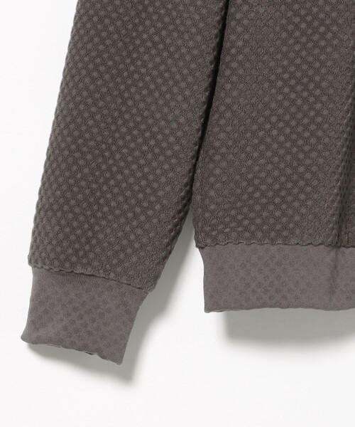 BEAMS GOLF(ビームスゴルフ)の「PURPLE LABEL / スフィダンテ グリッド モックネックシャツ(Tシャツ/カットソー・メンズ・チャコールグレー/ホワイト/ネイビー・S/M/L/XL)」の14枚目の写真