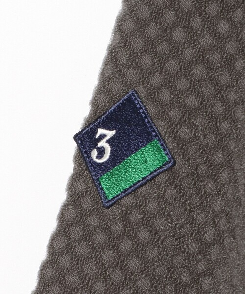BEAMS GOLF(ビームスゴルフ)の「PURPLE LABEL / スフィダンテ グリッド モックネックシャツ(Tシャツ/カットソー・メンズ・チャコールグレー/ホワイト/ネイビー・S/M/L/XL)」の15枚目の写真