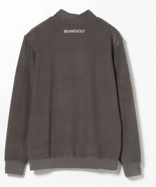 BEAMS GOLF(ビームスゴルフ)の「PURPLE LABEL / スフィダンテ グリッド モックネックシャツ(Tシャツ/カットソー・メンズ・チャコールグレー/ホワイト/ネイビー・S/M/L/XL)」の17枚目の写真