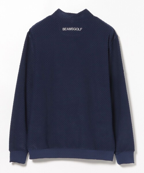 BEAMS GOLF(ビームスゴルフ)の「PURPLE LABEL / スフィダンテ グリッド モックネックシャツ(Tシャツ/カットソー・メンズ・チャコールグレー/ホワイト/ネイビー・S/M/L/XL)」の20枚目の写真