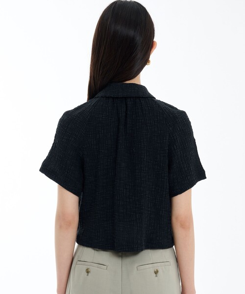 スラブリブフロントジップTOP（Tシャツ/カットソー）｜PUBLIC TOKYO