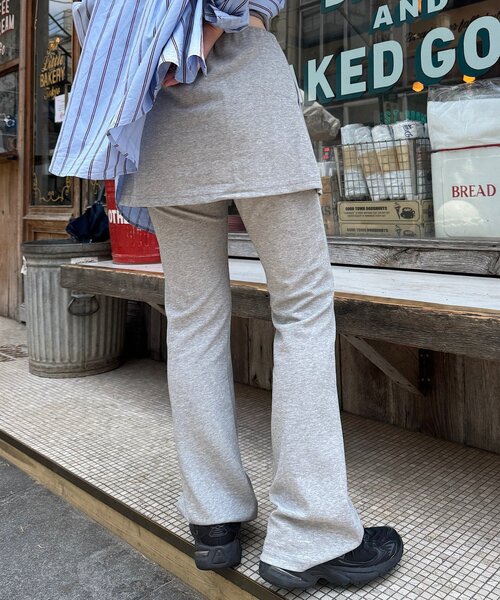 Kastane（カスタネ）の「【低身長サイズ/2サイズ展開】テレコリブスカパン（その他パンツ・レディース・ブラック/グレー・1/0）」の21枚目の写真