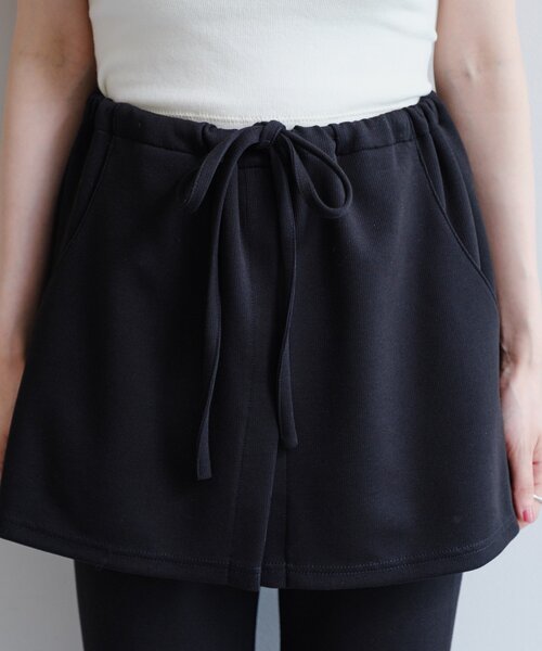 Kastane（カスタネ）の「【低身長サイズ/2サイズ展開】テレコリブスカパン（その他パンツ・レディース・ブラック/グレー・1/0）」の11枚目の写真