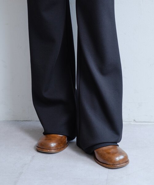 Kastane（カスタネ）の「【低身長サイズ/2サイズ展開】テレコリブスカパン（その他パンツ・レディース・ブラック/グレー・1/0）」の12枚目の写真