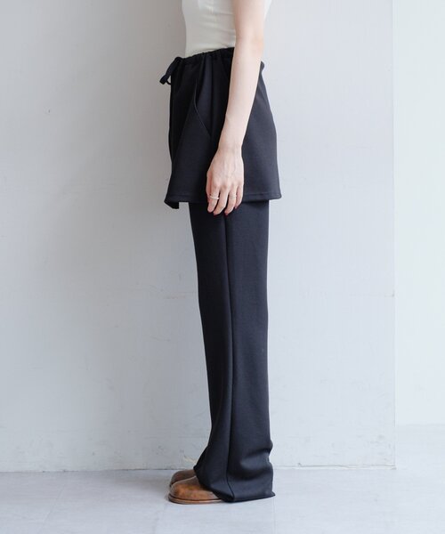 Kastane（カスタネ）の「【低身長サイズ/2サイズ展開】テレコリブスカパン（その他パンツ・レディース・ブラック/グレー・1/0）」の15枚目の写真