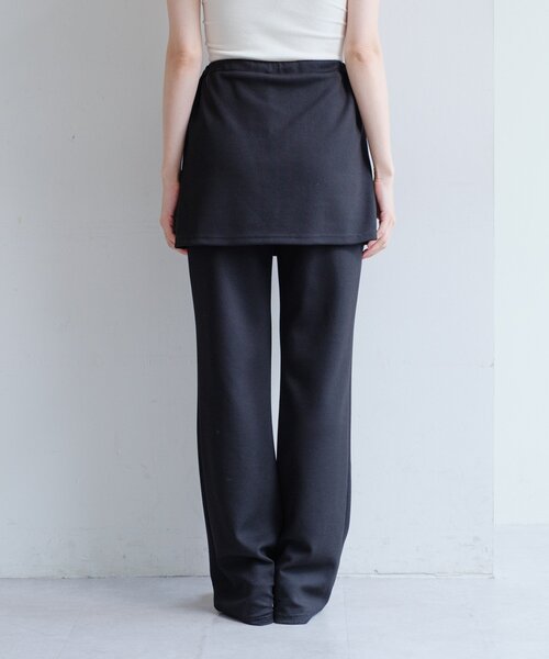 Kastane（カスタネ）の「【低身長サイズ/2サイズ展開】テレコリブスカパン（その他パンツ・レディース・ブラック/グレー・1/0）」の16枚目の写真
