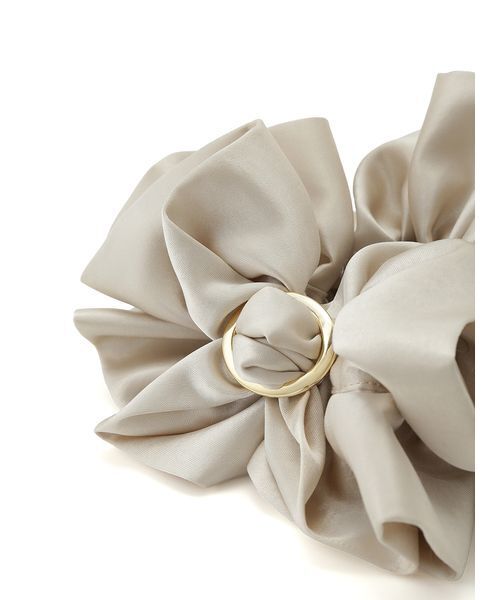 FRAY I.D（フレイアイディー）の「サテンフリルシュシュ（シュシュ・レディース・チェック/ブラウン/アイボリー/ブラック・F）」の11枚目の写真