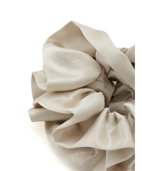 FRAY I.D（フレイアイディー）の「サテンフリルシュシュ（シュシュ・レディース・チェック/ブラウン/アイボリー/ブラック・F）」の12枚目の写真