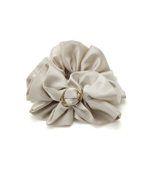 FRAY I.D（フレイアイディー）の「サテンフリルシュシュ（シュシュ・レディース・チェック/ブラウン/アイボリー/ブラック・F）」の14枚目の写真