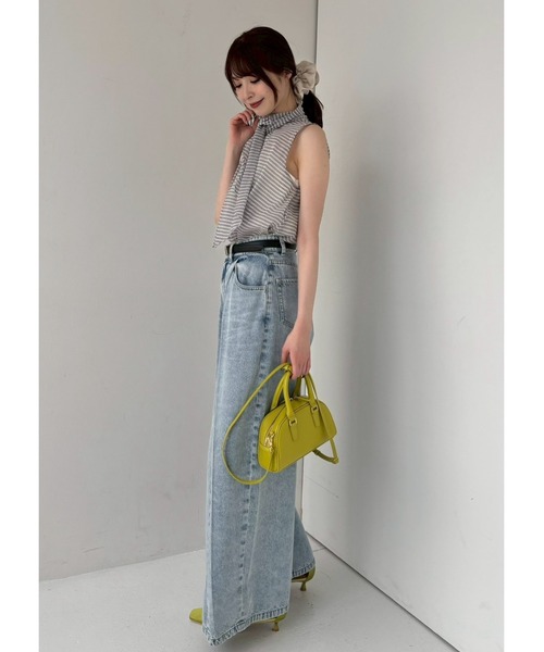 FRAY I.D（フレイアイディー）の「サテンフリルシュシュ（シュシュ・レディース・チェック/ブラウン/アイボリー/ブラック・F）」の7枚目の写真