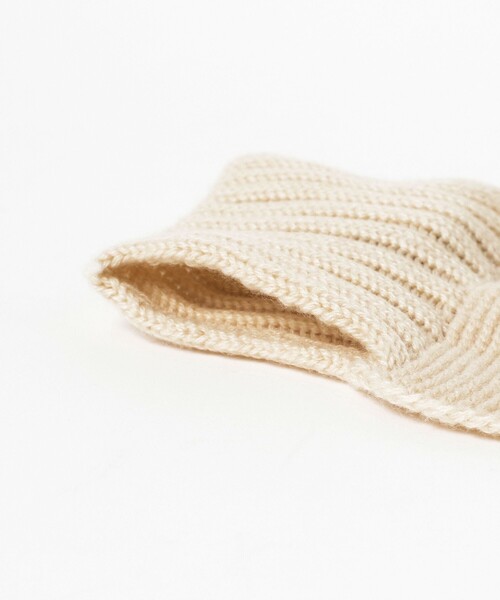 BEAMS BOY（ビームスボーイ）の「段リブ チビ ストール（マフラー・レディース・ホワイト系その他7/カーキ/レッド・ONE SIZE）」の5枚目の写真