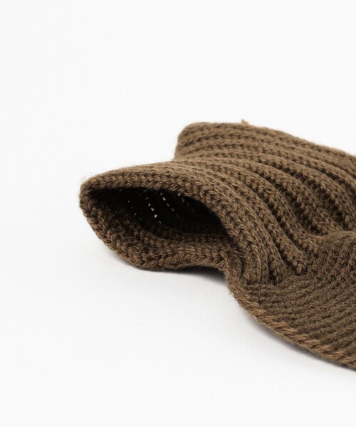 BEAMS BOY（ビームスボーイ）の「段リブ チビ ストール（マフラー・レディース・ホワイト系その他7/カーキ/レッド・ONE SIZE）」の11枚目の写真