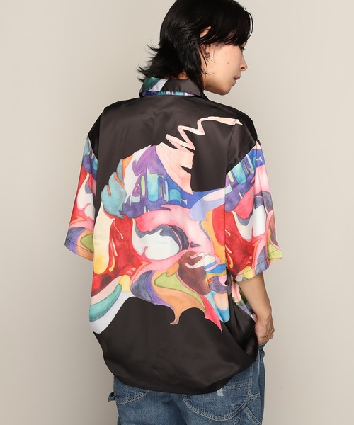 YEN TOWN MARKET(イェンタウンマーケット)の「【Nujabes】 ヌジャベス First Collection アロハシャツ(シャツ/ブラウス・メンズ・ブラック/ホワイト・M/L/XL)」の13枚目の写真