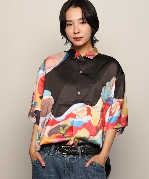 YEN TOWN MARKET(イェンタウンマーケット)の「【Nujabes】 ヌジャベス First Collection アロハシャツ(シャツ/ブラウス・メンズ・ブラック/ホワイト・M/L/XL)」の18枚目の写真