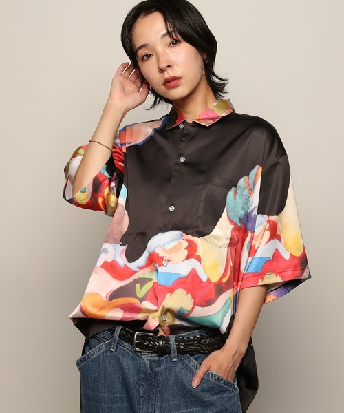Nujabes ヌジャベス「phorical アロハシャツ」M サイズ Nujabes Metaphorical Aloha Shirt - White – YEN TOWN MARKET