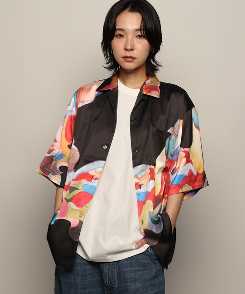 YEN TOWN MARKET(イェンタウンマーケット)の「【Nujabes】 ヌジャベス First Collection アロハシャツ(シャツ/ブラウス・メンズ・ブラック/ホワイト・M/L/XL)」の14枚目の写真