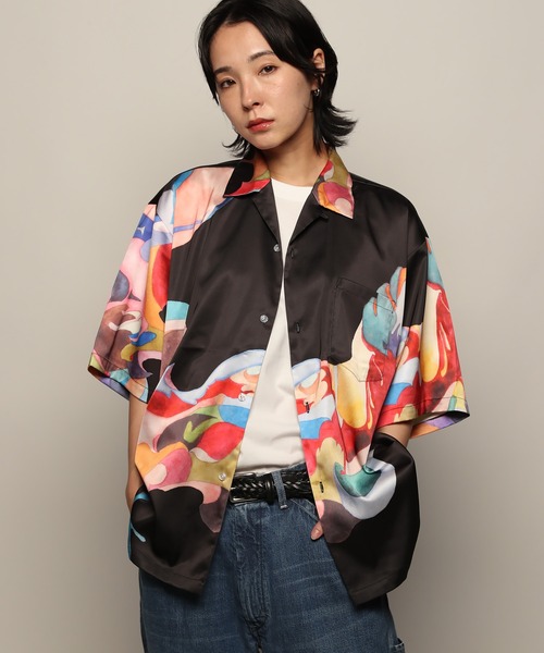 YEN TOWN MARKET(イェンタウンマーケット)の「【Nujabes】 ヌジャベス First Collection アロハシャツ(シャツ/ブラウス・メンズ・ブラック/ホワイト・M/L/XL)」の15枚目の写真
