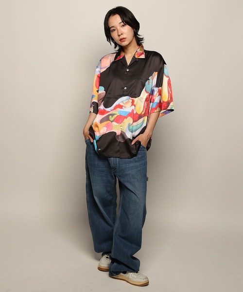 YEN TOWN MARKET(イェンタウンマーケット)の「【Nujabes】 ヌジャベス First Collection アロハシャツ(シャツ/ブラウス・メンズ・ブラック/ホワイト・M/L/XL)」の11枚目の写真