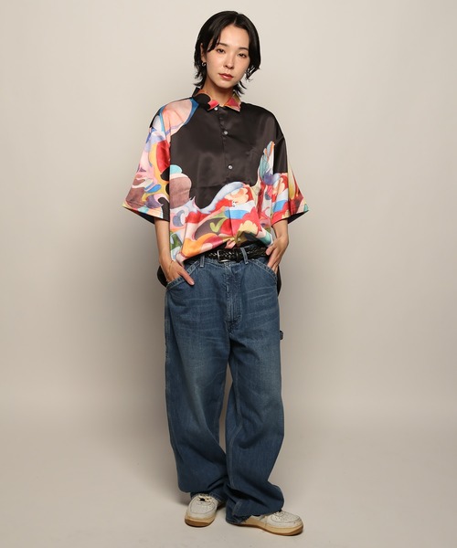 YEN TOWN MARKET(イェンタウンマーケット)の「【Nujabes】 ヌジャベス First Collection アロハシャツ(シャツ/ブラウス・メンズ・ブラック/ホワイト・M/L/XL)」の9枚目の写真