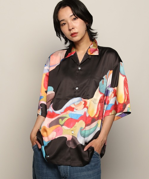 YEN TOWN MARKET(イェンタウンマーケット)の「【Nujabes】 ヌジャベス First Collection アロハシャツ(シャツ/ブラウス・メンズ・ブラック/ホワイト・M/L/XL)」の20枚目の写真