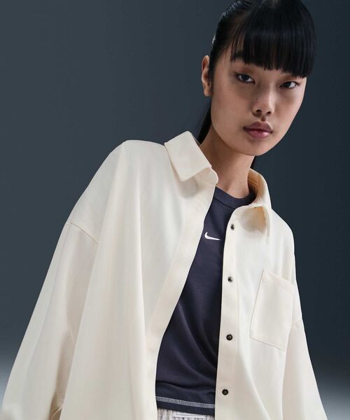 Nike ORPJT 陸上用シャツ ホワイト ウィメンズSサイズ セール】ナイキ スポーツウェア ウィメンズ オーバーサイズド ジャ